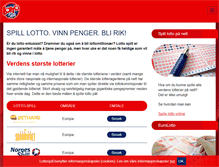 Tablet Screenshot of lottospill.com